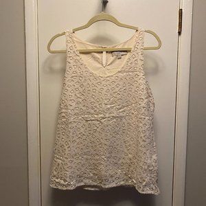 LOFT Lace Tank - Cream